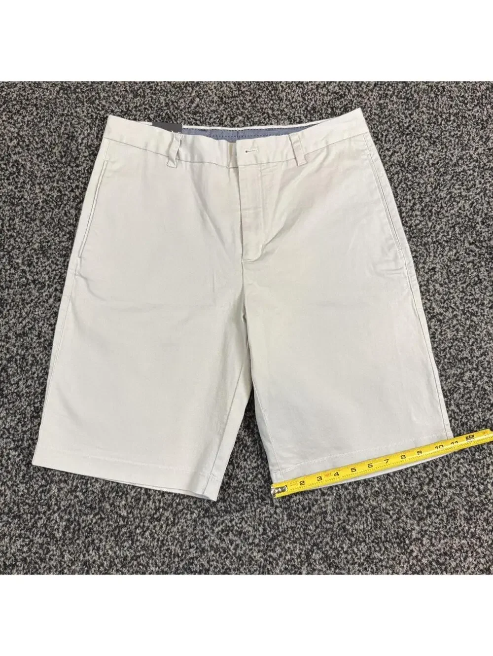 Ashworth Men's 32W Golf Shorts White Cotton & Spandex